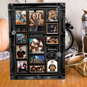 Spooky Halloween Family Photo Collage Frame Block