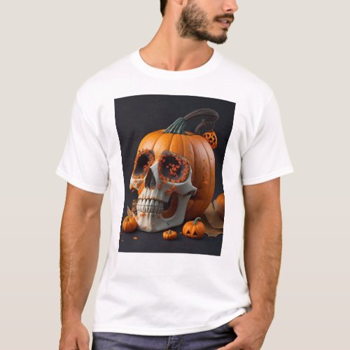 Spooky halloween family skull designspumpkinboo T_Shirt
