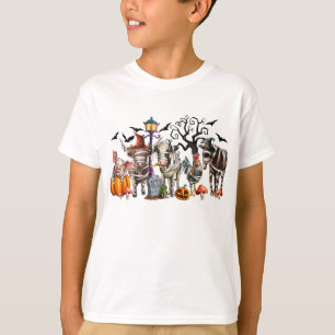 Spooky Halloween Farm Animals T-Shirt