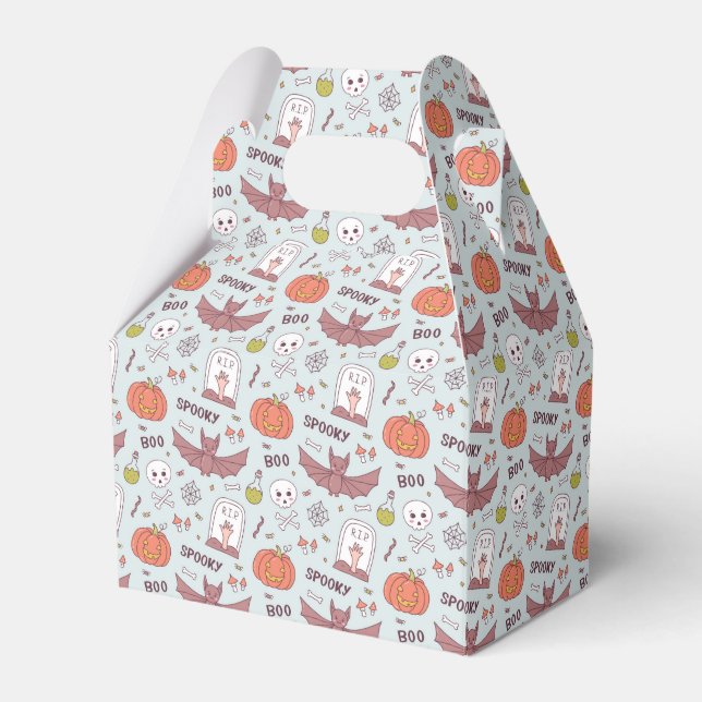 Spooky Halloween Favor Boxes (Front Side)