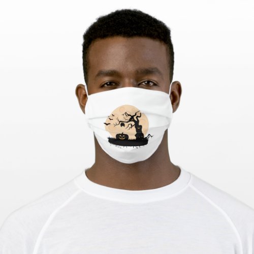 Spooky Halloween full mon gift idea Adult Cloth Face Mask