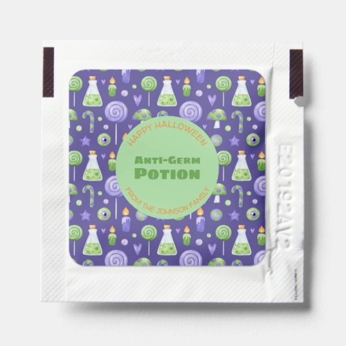 Spooky Halloween Funny Which Potion and Candy Hand Sanitizer Packet