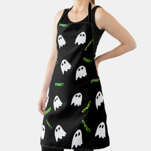 spooky Halloween ghost Apron