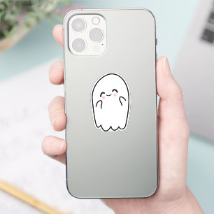 Spooky Halloween Ghost Sticker