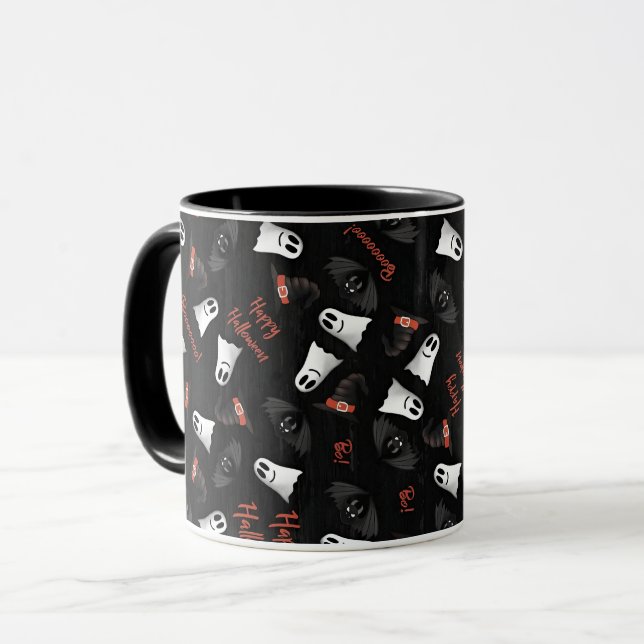 Spooky Halloween Ghosts Mug (Front Left)