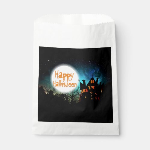 Spooky Halloween Haunted House Favor Bag