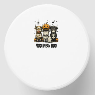Spooky Halloween Highland Cow Mini Candle Favors