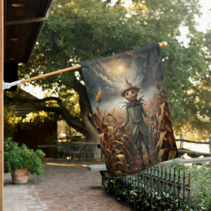 Spooky Halloween House Flag