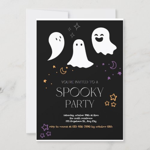 Spooky halloween Invitation