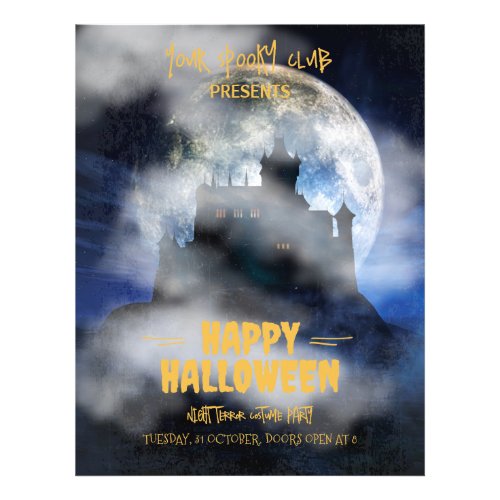 Spooky Halloween Invitation Boo Halloween Party  Flyer