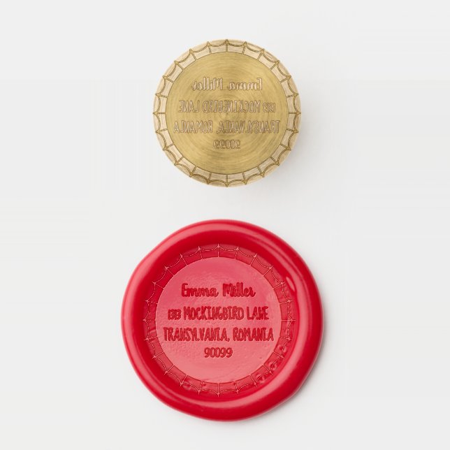 Spooky Halloween Invitations Custom Party  Wax Seal Stamp (Stamped)