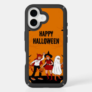 Spooky Halloween iPhone 16 Case – Pumpkin, Ghost &