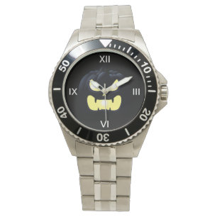 Spooky Halloween jack-o-lantern pumpkin face Watch