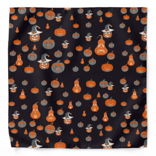 Spooky Halloween Jack-o-Lanterns Dog Bandana