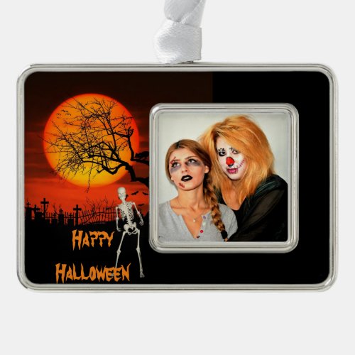 Spooky Halloween Keepsake Your Family Photo Christmas Ornament