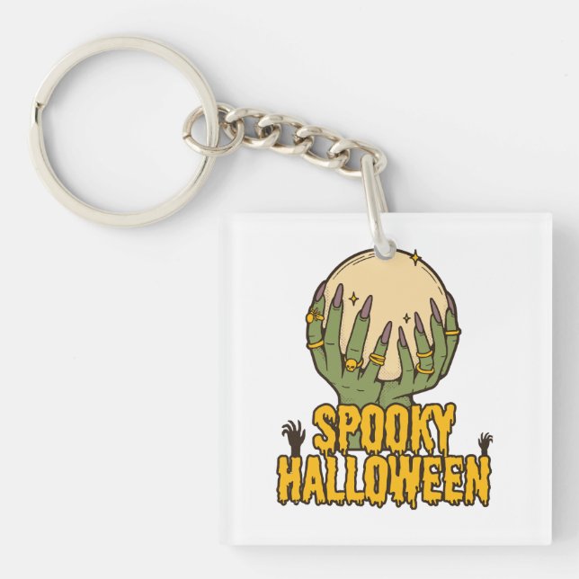 spooky halloween keychain (Front)