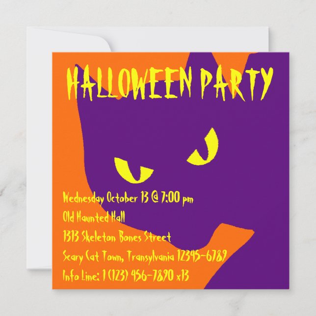 Spooky Halloween Kitty Cat (Front)