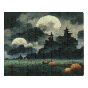 Spooky Halloween Landscapes Jigsaw Puzzle