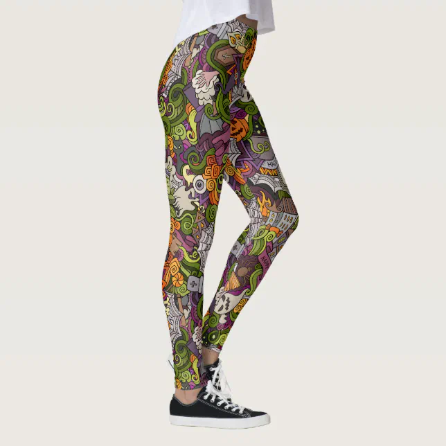Sweet 'n Scary Halloween Yoga Leggings