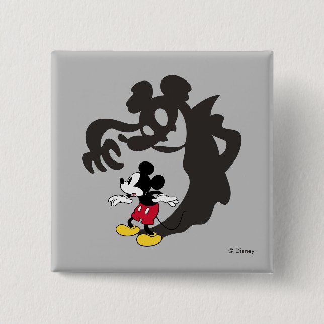 Spooky Halloween Mickey Mouse Button (Front)
