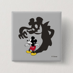 Spooky Halloween Mickey Mouse Button