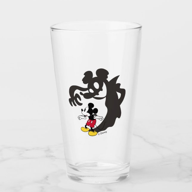 Spooky Halloween Mickey Mouse Glass (Front)