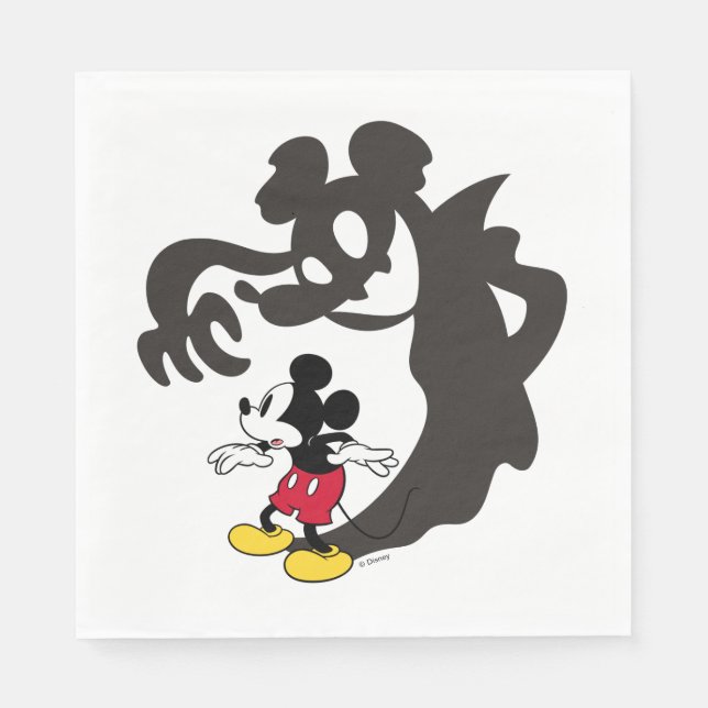 Spooky Halloween Mickey Mouse Napkins (Front)