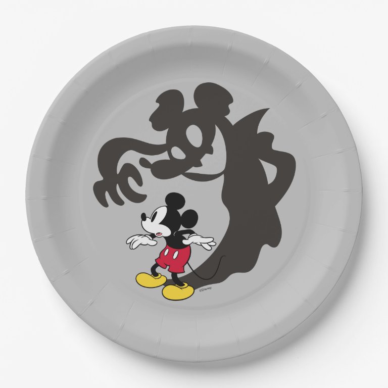 Spooky Halloween Mickey Mouse Paper Plates