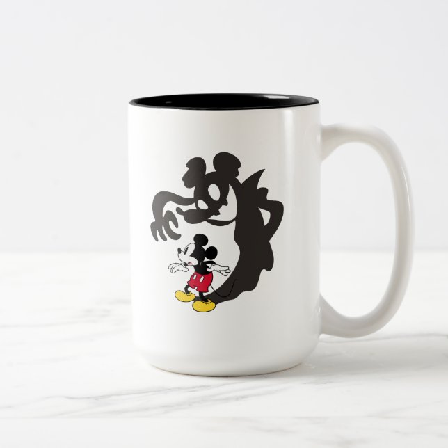 Spooky Halloween Mickey Mouse Two-Tone Coffee Mug (Right)