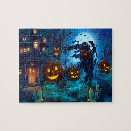 Spooky Halloween Monster Jigsaw Puzzle
