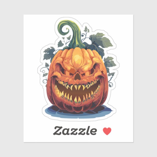Spooky Halloween Monster Sticker (Sheet)