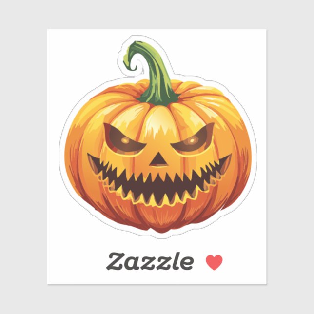 Spooky Halloween Monster Sticker (Sheet)