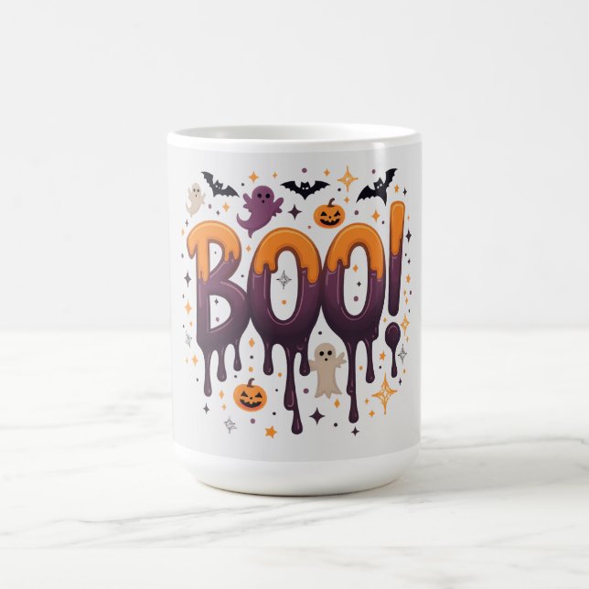 Spooky Halloween Mug – Cute and Fun Design (Center)