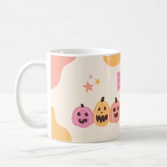 Spooky Halloween Mug – Pumpkin, Ghost & Witch Coff (Left)