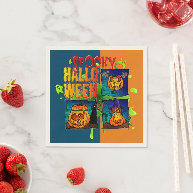 Spooky Halloween Napkins (Insitu)