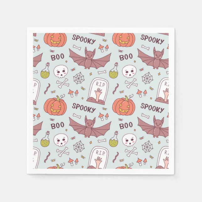 Spooky Halloween Napkins (Front)