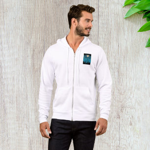 Spooky Halloween Night Full Moon and Flying Bats  Hoodie