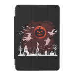 Spooky Halloween Night Full Moon Pumpkin Scene iPad Mini Cover