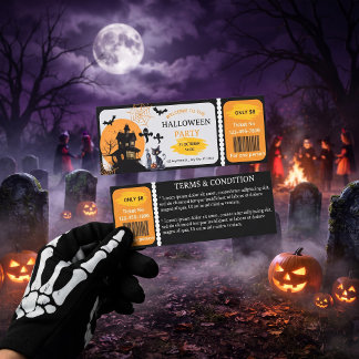 Spooky Halloween Night Raffle Tickets