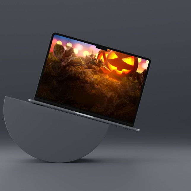 Spooky Halloween Night with Pumpkin HP Laptop Skin (Spooky Halloween Night with Pumpkin HP Laptop Skin)