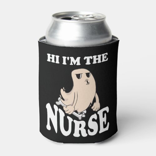 Spooky Halloween Nurse Can Cooler