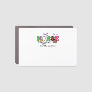 Spooky Halloween Nursing gift - Trust Me I A Nurse Car Magnet