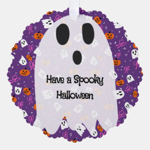 Spooky Halloween  Ornament Card