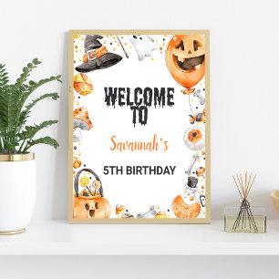 Spooky Halloween Outdoor Welcome Sign