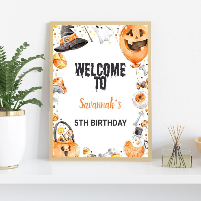 Spooky Halloween Outdoor Welcome Sign (Halloween Outdoor Signs)