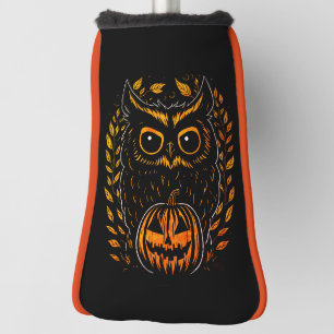 Spooky Halloween Owl Golf Head Cover