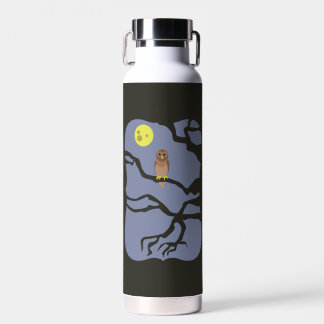 Spooky Halloween Owl Water Bottle