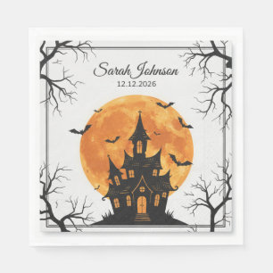 spooky halloween paper napkins,cute ghost party ta napkins