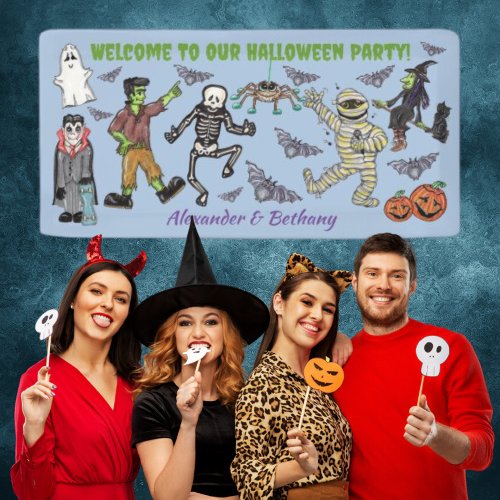 Spooky Halloween Party Banner