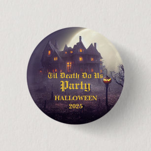 Spooky Halloween Party Button